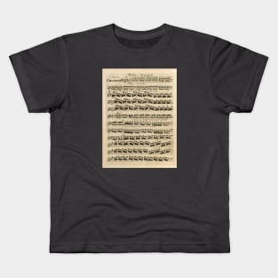 Vivaldi | Winter | Original handwritten score by Antonio Vivaldi | The four Seasons Kids T-Shirt